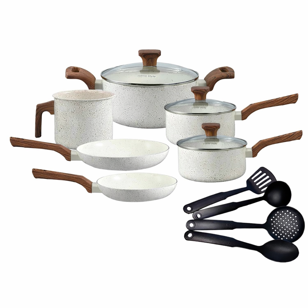 Jogo de Panelas Cerâmica 10 Peças – Indução